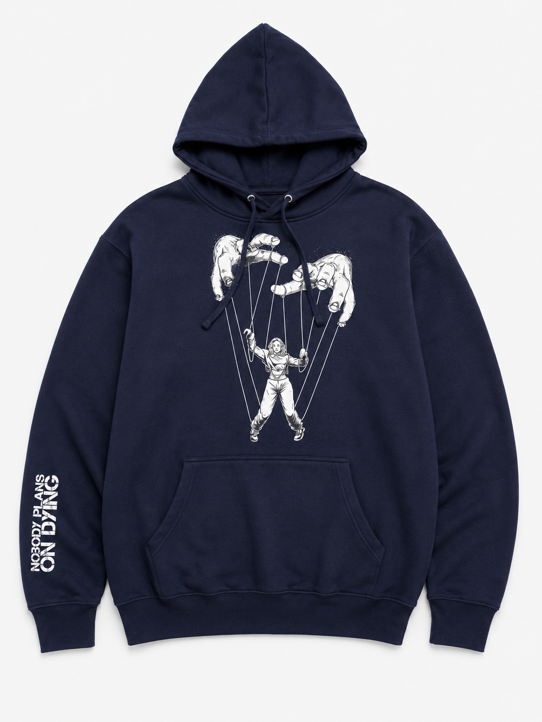 Puppet Hoodie in Navy Blue
